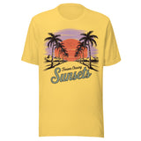 Retro Forever Chasing Sunsets - Unisex T-Shirt - Yellow