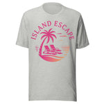 Retro Island Escape - Unisex T-Shirt - Athletic Gray