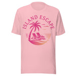 Retro Island Escape - Unisex T-Shirt - Pink