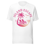 Retro Island Escape - Unisex T-Shirt - White