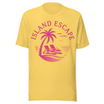 Retro Island Escape - Unisex T-Shirt - Yellow