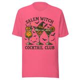 Salem Witch Cocktail Club - Unisex Halloween T-Shirt - Charity Pink
