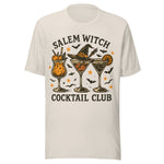 Salem Witch Cocktail Club - Unisex Halloween T-Shirt - Dust White