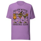 Salem Witch Cocktail Club - Unisex Halloween T-Shirt - Heather Team Purple