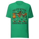 Salem Witch Cocktail Club - Unisex Halloween T-Shirt - Kelly Green