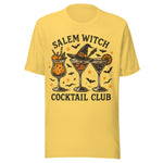 Salem Witch Cocktail Club - Unisex Halloween T-Shirt - Yellow