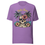 Salty Babe Beach Skeleton - Unisex T-Shirt - Purple