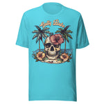 Salty Babe Beach Skeleton - Unisex T-Shirt - Turquoise Blue
