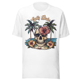 Salty Babe Beach Skeleton - Unisex T-Shirt - White