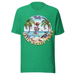 Salty Hair Sandy Toes Beach Skeleton - Unisex T-Shirt - Kelly Green