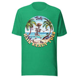 Salty Hair Sandy Toes Beach Skeleton - Unisex T-Shirt - Kelly Green