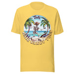 Salty Hair Sandy Toes Beach Skeleton - Unisex T-Shirt - Yellow