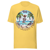 Salty Hair Sandy Toes Beach Skeleton - Unisex T-Shirt - Yellow