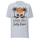 Sandy Toes and Salty Kisses - Unisex T-Shirt - Light Blue