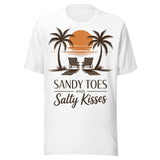 Sandy Toes and Salty Kisses - Unisex T-Shirt - White
