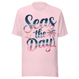 Seas The Day - Unisex T-Shirt - Soft Pink