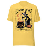 Season Of The Witch - Unisex Halloween T-Shirt - Yellow