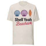Shell Yeah Beaches - Unisex T-Shirt - Dust White