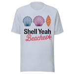 Shell Yeah Beaches - Unisex T-Shirt - Light Blue