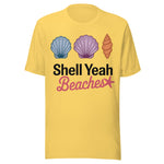 Shell Yeah Beaches - Unisex T-Shirt - Yellow