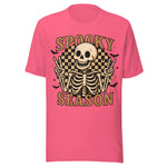 Skeleton Spooky Season - Unisex Halloween T-Shirt - Charity Pink