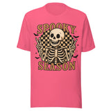 Skeleton Spooky Season - Unisex Halloween T-Shirt - Charity Pink