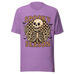 Skeleton Spooky Season - Unisex Halloween T-Shirt - Heather Team Purple