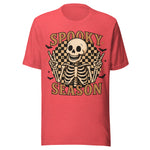 Skeleton Spooky Season - Unisex Halloween T-Shirt - Red