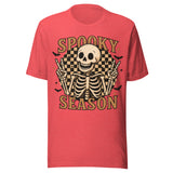 Skeleton Spooky Season - Unisex Halloween T-Shirt - Red
