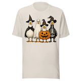 Spooky Costume Goose - Unisex Halloween T-Shirt - Dust White