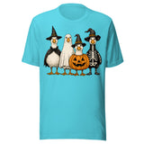 Spooky Costume Goose - Unisex Halloween T-Shirt - Turquoise Blue