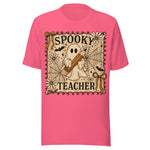 Spooky Teacher - Unisex Halloween T-Shirt - Charity Pink