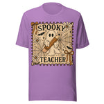 Spooky Teacher - Unisex Halloween T-Shirt - Heather Team Purple