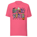 Spooky Vibes Colorful - Unisex Halloween T-Shirt - Charity Pink