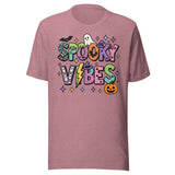 Spooky Vibes Colorful - Unisex Halloween T-Shirt - Orchid Pink