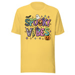 Spooky Vibes Colorful - Unisex Halloween T-Shirt - Yellow