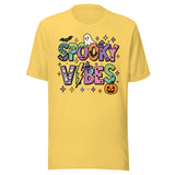 Spooky Vibes Colorful - Unisex Halloween T-Shirt - Yellow