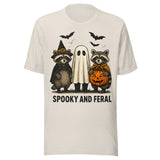 Spooky and Feral - Unisex Halloween T-Shirt - Dust White