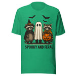 Spooky and Feral - Unisex Halloween T-Shirt - Kelly Green