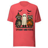 Spooky and Feral - Unisex Halloween T-Shirt - Red