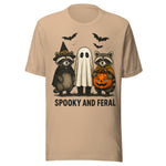 Spooky and Feral - Unisex Halloween T-Shirt - Tan