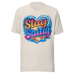 Stay Salty Beach Wave - Unisex T-Shirt - Dust White