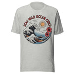 Stay Wild Ocean Child Retro - Unisex T-Shirt - Athletic Gray