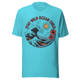 Stay Wild Ocean Child Retro - Unisex T-Shirt - Turquoise Blue