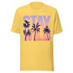 Stay Wild Palm Tree Beach - Unisex T-Shirt - Yellow