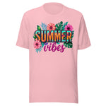 Summer Vibes Beach Floral - Unisex T-Shirt - Pink