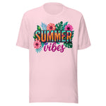 Summer Vibes Beach Floral - Unisex T-Shirt - Soft Pink