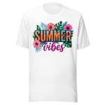 Summer Vibes Beach Floral - Unisex T-Shirt - White
