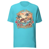 Sunset Beach California - Unisex T-Shirt - Turquoise Blue