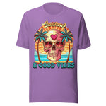 Sunshine And Good Vibes Beach Skeleton - Unisex T-Shirt - Purple